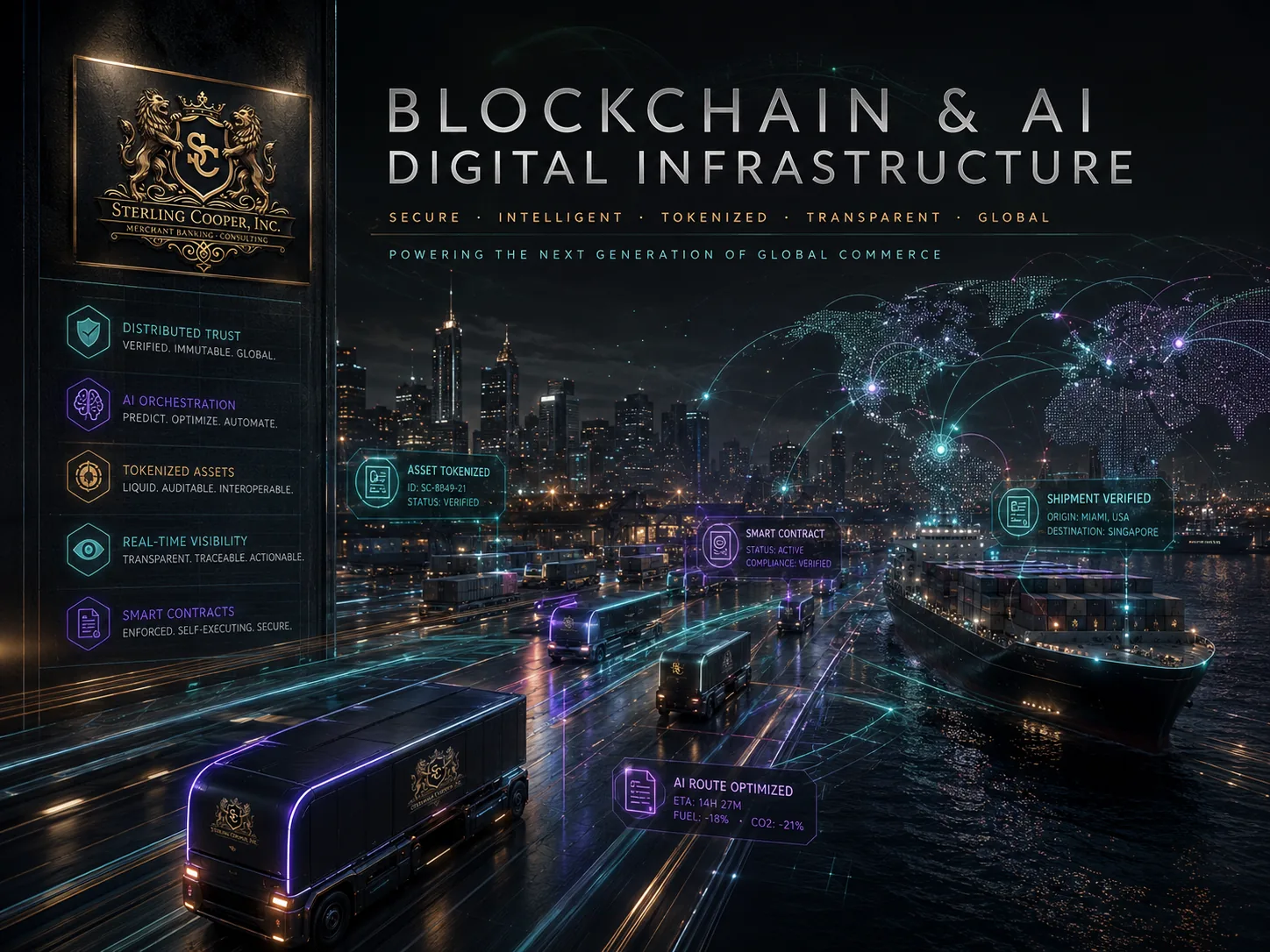 Sterling Cooper Blockchain and AI Digital Infrastructure: powering the next generation of global commerce